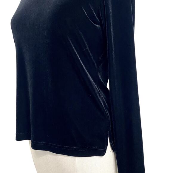 Vintage Sno Skins Chic Velvet 90's Grunge Gothic Minimalist Turtle Neck - Picture 8 of 16